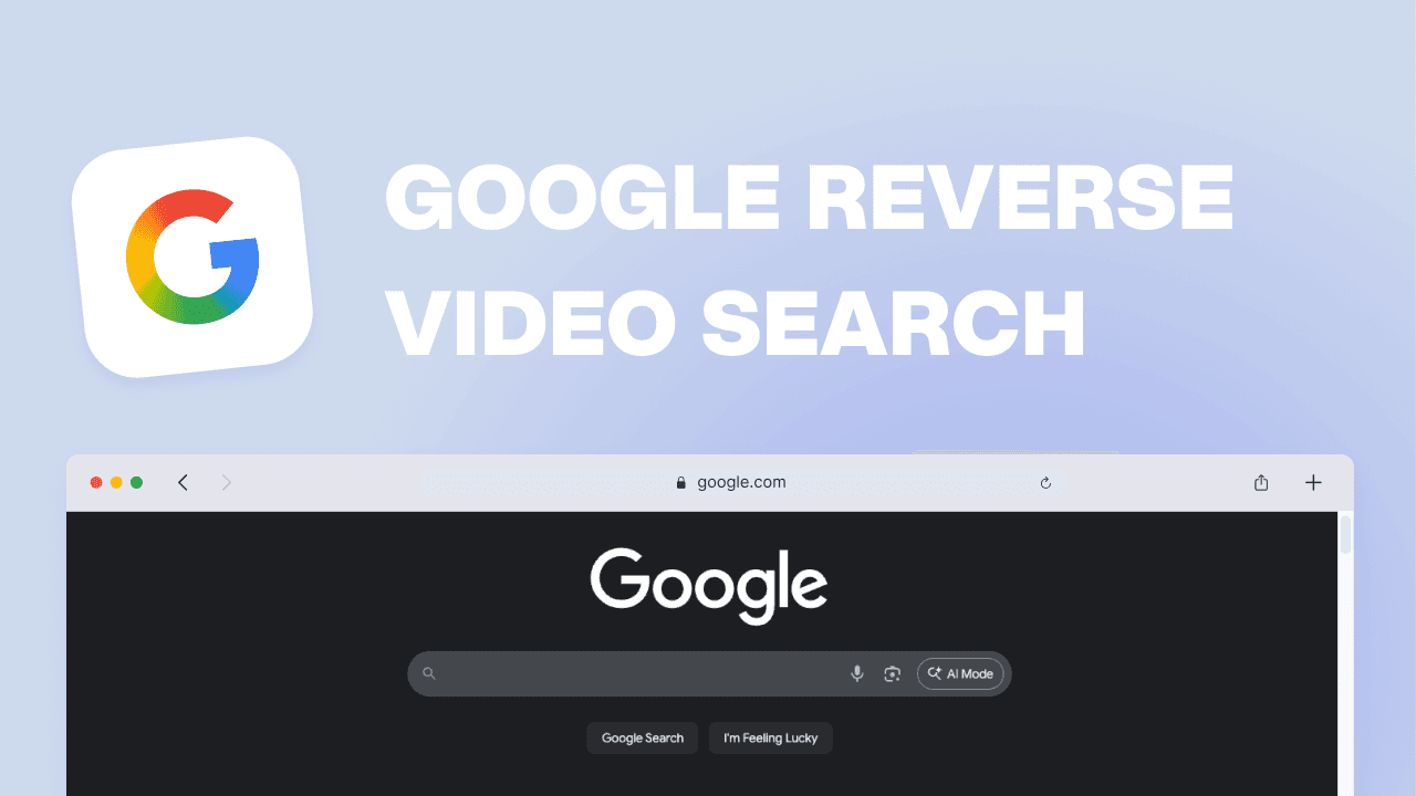 Google reverse video search tutorial thumbnail.